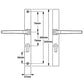 Special GU Ferco/Hoppe Frankfurt Munster Joinery Door Replacement Handles On Plate 70mm