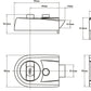 Yale Y3 Contempory Nightlatch 60mm c/w Brass Rim Cylinder