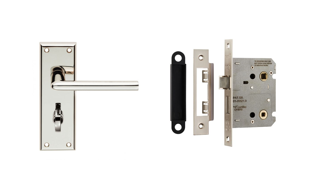 Carlisle Serozetta SZR013 Diece Lever On WC Turn Plate Polished Nickel