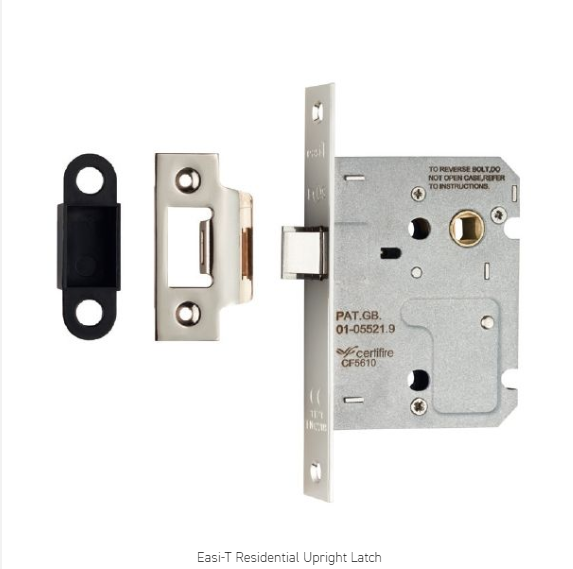 Eurospec ULE5025/RB Easi T Radius Upright Latch 64mm CE Certified