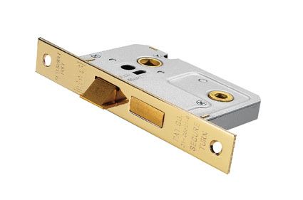 Eurospec BAE5025 Easi T Bathroom Lock 64mm Square Forend CE Certified