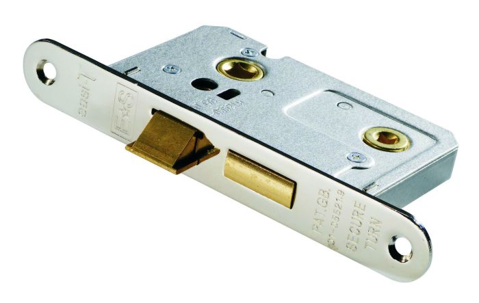 Eurospec LSE5225/NP/R Easi T Radius 2 Lever Sashlock 64mm CE Certified