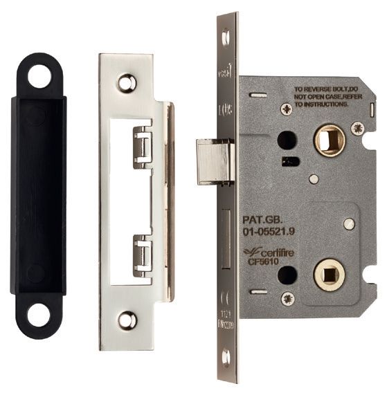 Eurospec BAE5030 Easi T Bathroom Lock 76mm Square Forend CE Certified