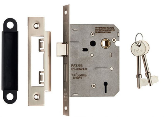 Eurospec LSE5230 Easi T 2 Lever Sashlock 76mm CE Certified