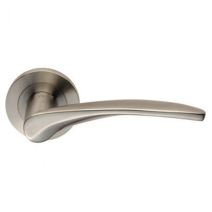 Eurospec Steelworx SWL 1131 Tirolo Lever Handle On Rose Stainless Steel